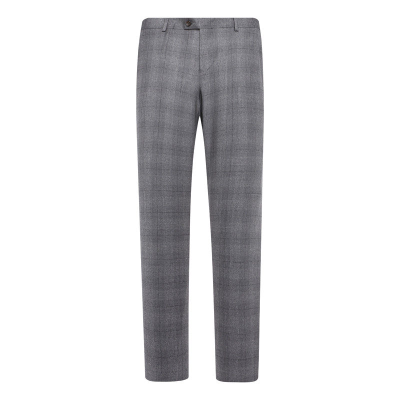 Y1571路断码清仓春秋男士商务休闲灰色格子96.4％绵羊毛直筒西裤,男装,西裤,淘宝优惠券,粉丝福利购,淘宝优惠卷