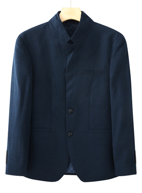 CA600卡换季断码清仓秋冬中年男士立领简约商务休闲保暖毛呢外套