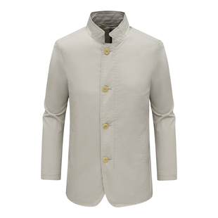 DS154佛L帝N换季断码清仓秋季男士休闲百搭纯色立领72.9％棉夹克