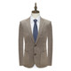 男士 MY453美断码 清仓春秋款 商务绅士60％羊毛褐色格子两粒扣西服