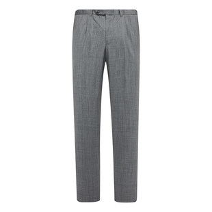 灰色70％羊毛中腰直筒单西裤 PL150皮断码 商务正装 男士 清仓春秋款