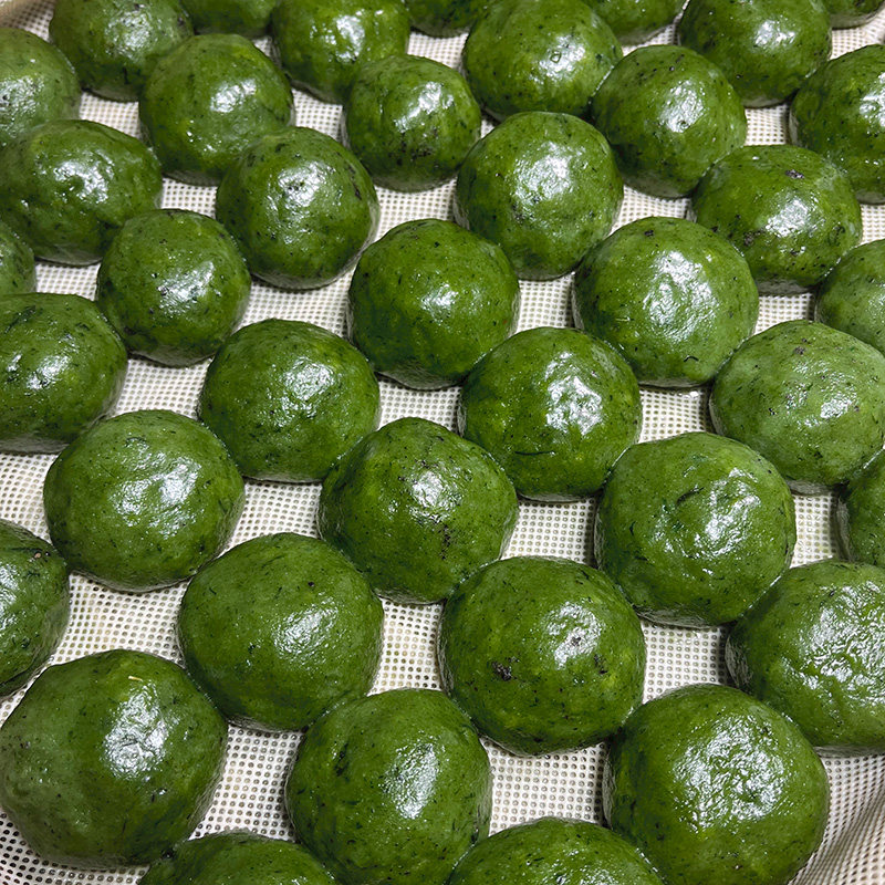 新鲜制作艾草团500g青团芝麻豆粉软糯香甜Q弹艾米果清明果多口味
