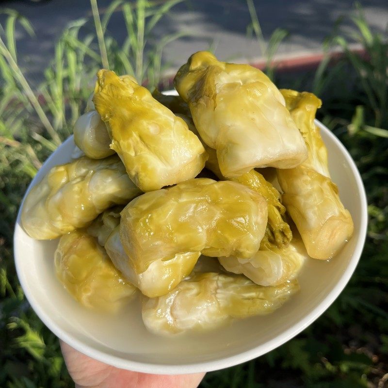 江西农家特色老坛开胃酸儿菜新鲜腌制娃娃菜酸菜下饭菜袋装500克