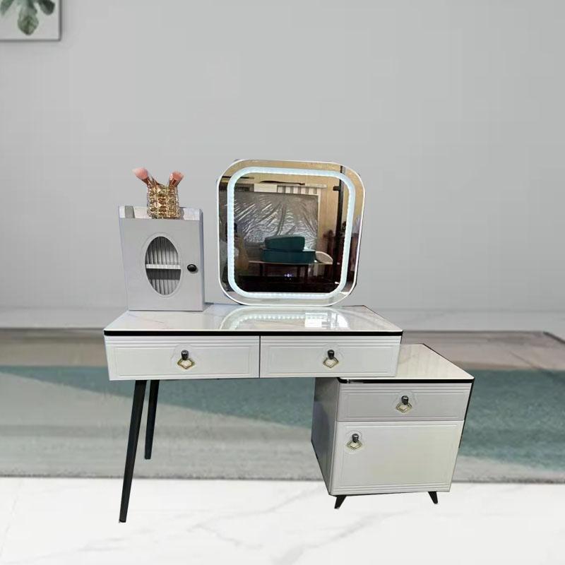 梳妆台卧室现代简约小户型网红ins风轻奢收纳柜一体高级感