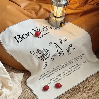 法式复古餐巾小资挂布
