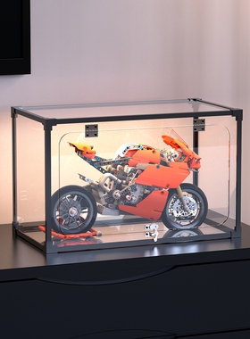 亚克力展示盒42107 适用le高杜卡迪摩托车积木玩具模型收纳防尘罩