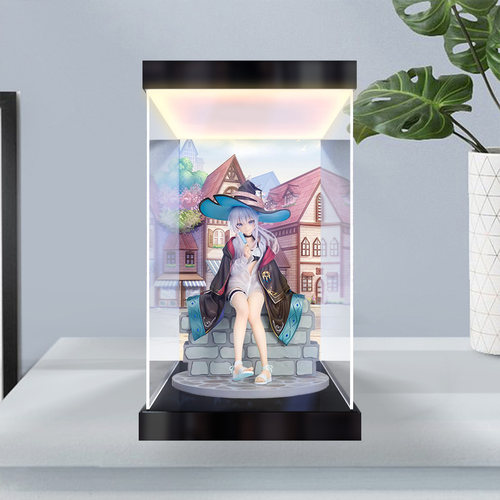 灯箱款亚克力展示盒适用魔女之旅 伊蕾娜 夏日假期 手办防尘罩