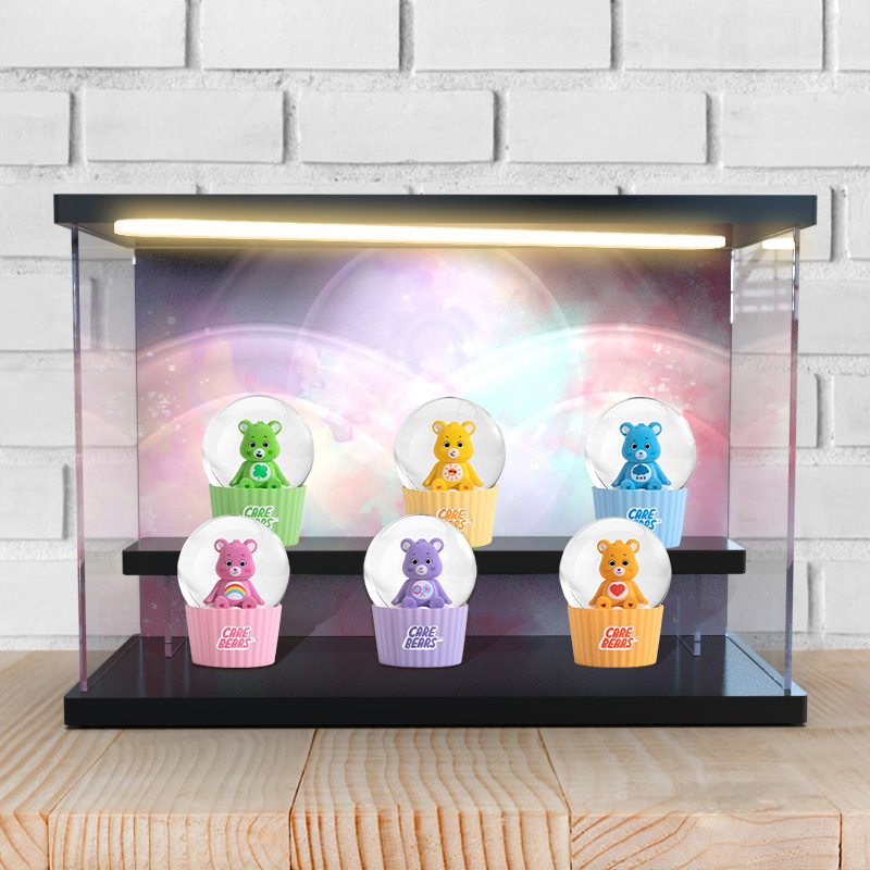 爱心熊系列mini盲盒水晶球展示盒
