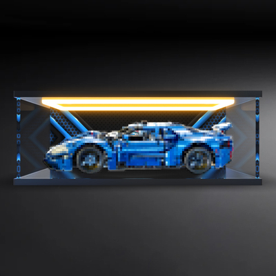 回型灯款防尘罩亚克力展示盒适用机械组42154福特GT跑车模型积木