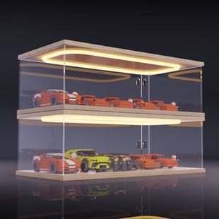 风火轮合金小汽车模型TOMICA1:64儿童玩具多美卡透明展示架收纳盒