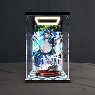 适用 GSC 碧蓝档案 天童爱丽丝 女仆 手办回型灯可开门展示盒