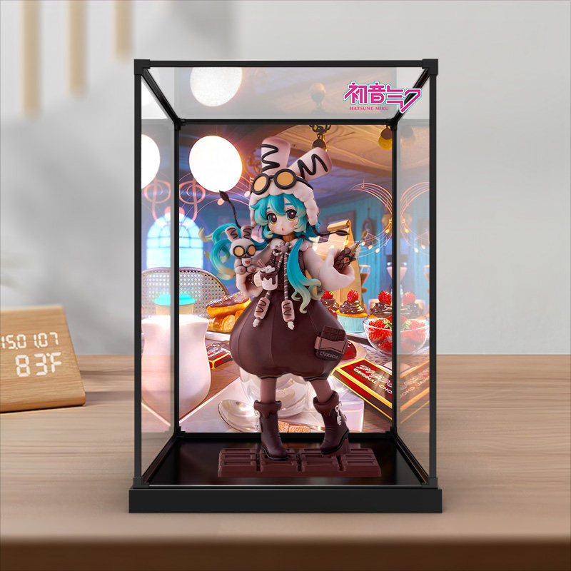川帝适用S-FIRE 初音未来 棉花糖热可可 模型 手办合金框展示盒