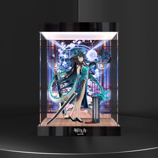 亚克力灯箱主题展示盒适用F:NEX 明日方舟 夕 染尘烟VER. 1/7手办