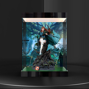 灯箱款亚克力高透明展示盒 适用风行者雕像清风环佩雕塑模型手办