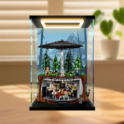 川帝适用 21369The X-Files《X档案》积木亚克力回型灯展示盒