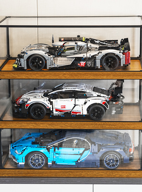 适用高达42156标致9X8勒芒混合动力跑车布加迪保时捷亚克力展示盒