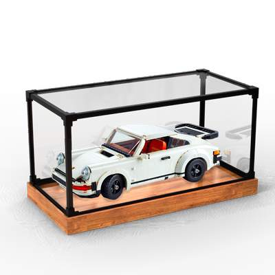适用le高10295保时捷911turbo模型亚克力防尘合金框展示盒