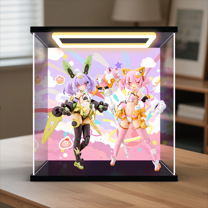亚克力展示盒适用女神装置PUNIMOFU 柴郡猫猫兔兔 机娘KP741 手办