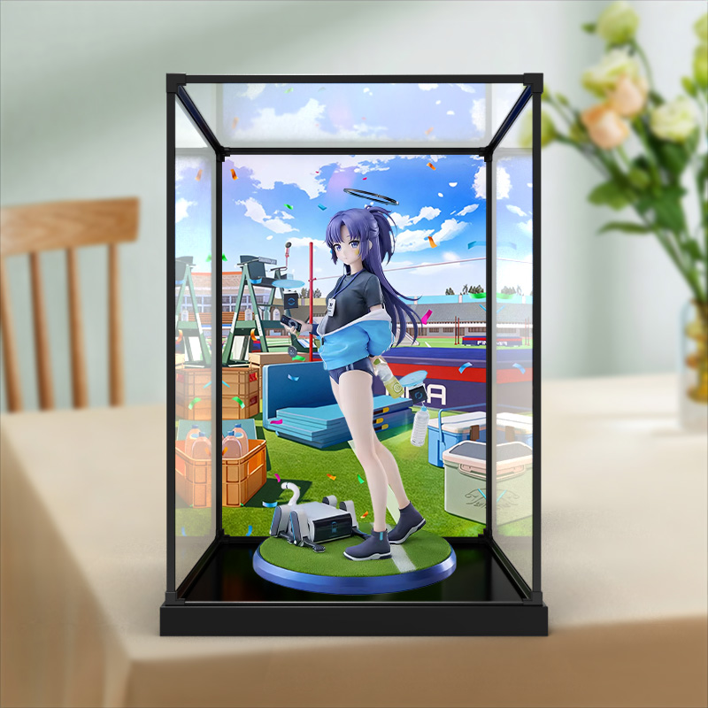 高清展示盒适用Max Factory 蔚蓝档案 早濑优香 体操服手办防尘罩
