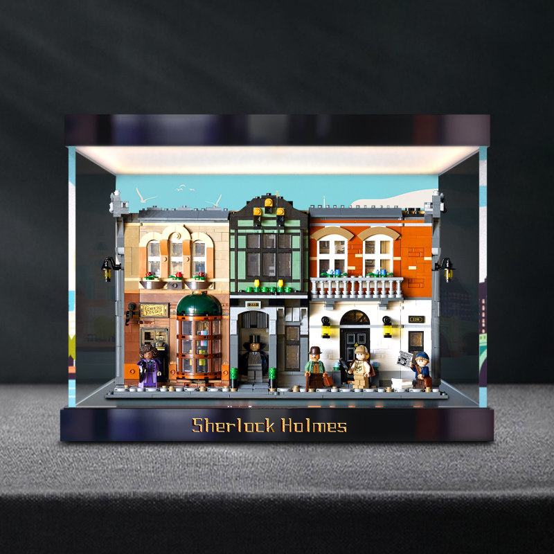 灯箱亚克力高透防尘展示盒适用 10351夏洛克福尔摩斯书立模型积木,模玩/动漫/周边/娃圈三坑/桌游,动漫电子/道具/本子,淘宝优惠券,粉丝福利购,淘宝优惠卷