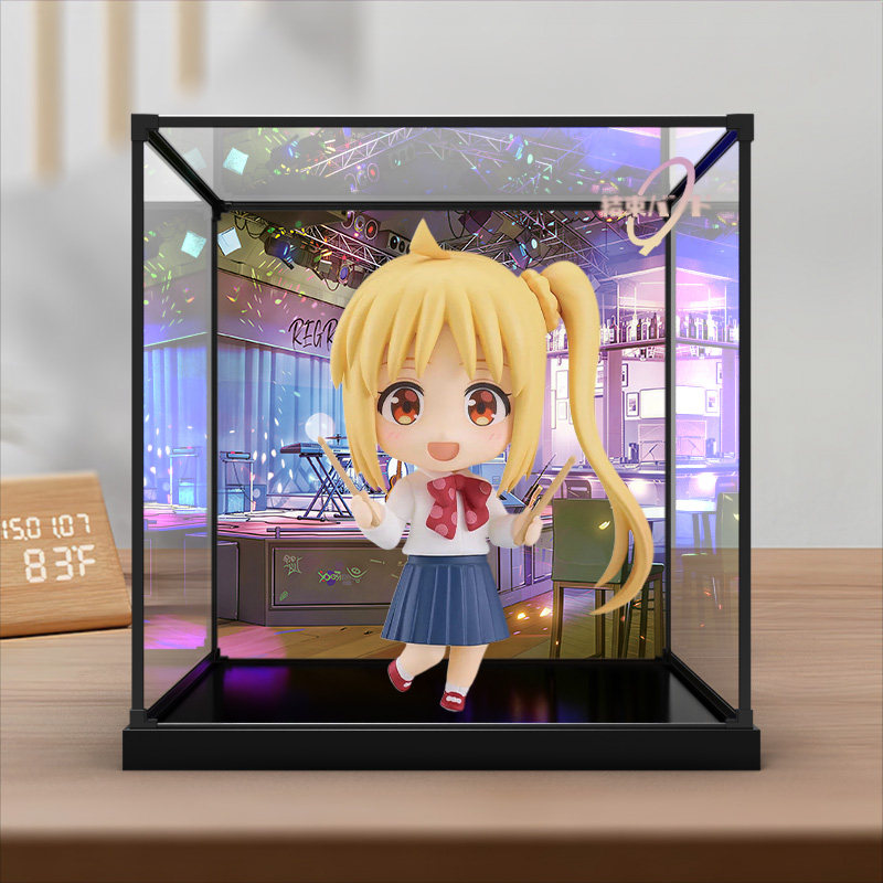 川帝适用GSC 孤独摇滚! 伊地知虹夏 粘土人手办 亚克力透明展示盒图片