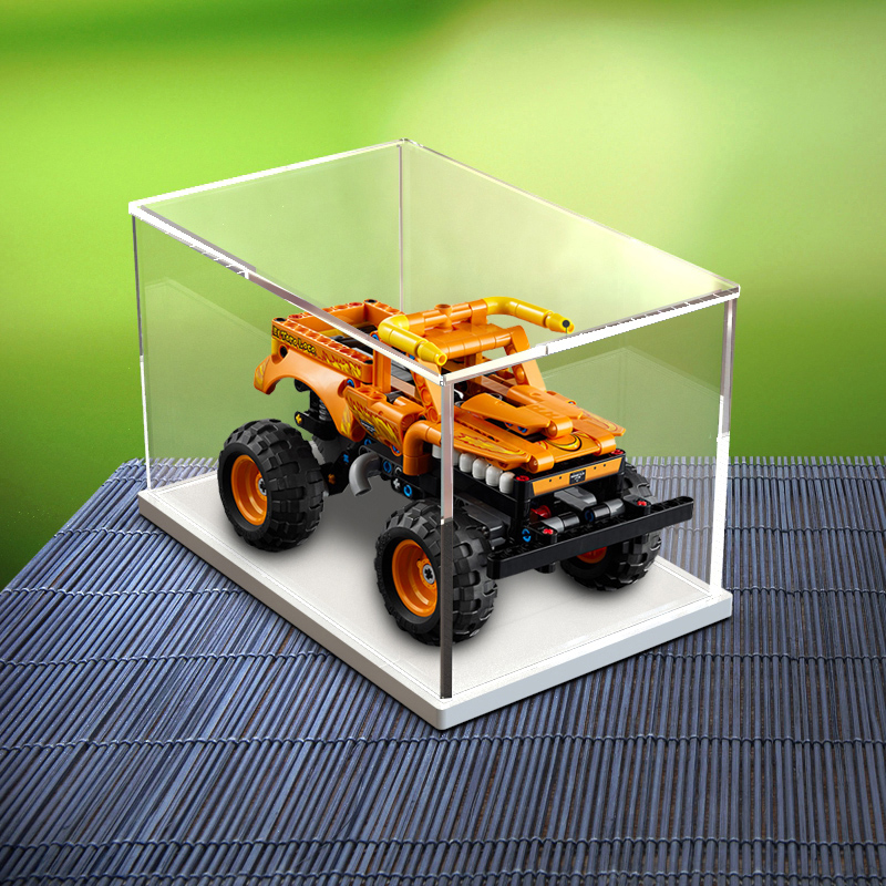 亚克力防尘盒适用乐高42135 公牛卡车机械组积木玩具模型罩展示盒