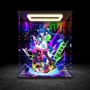 适用Phat! 赛马娘PrettyDerby 双涡轮 塔泵 手办收纳回型灯展示盒