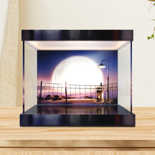 高清亚克力展示盒 适用迪士尼系列le高43279瓦力和伊娃 防尘罩