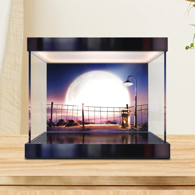 高清亚克力展示盒 适用迪士尼系列le高43279瓦力和伊娃 防尘罩