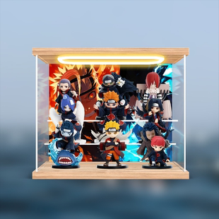 展示盒适用泡泡玛特共鸣火影忍者疾风传系列大战晓组织主题盲盒