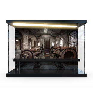 泡泡玛特盲盒防尘盒 小野HIRONO宽恕之城系列三代手办场景展示盒