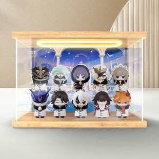 川帝适用Suplay元神愚人众执行官系列Q版盲盒亚克力灯光展示盒