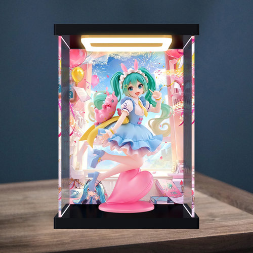 川帝适用初音未来×Rody 童话Ver.手办景品回型灯亚克力展示盒