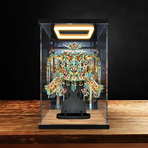 亚克力回形灯收纳盒适用 拼酷 新十里红妆系列 点翠凤冠3D拼图