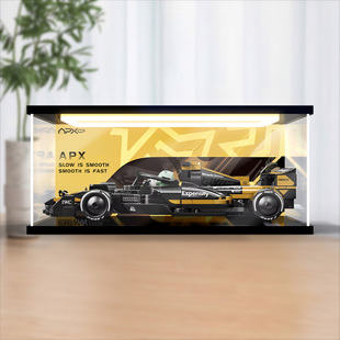 川帝适用speed超级赛车77252 F1大电影同款APXGP赛车 回灯展示盒