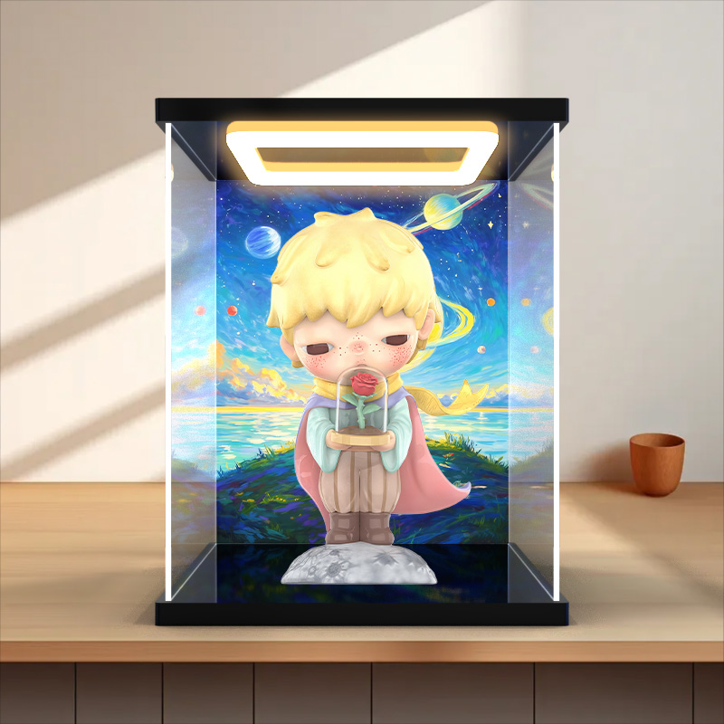 亚克力收纳展示盒适用泡泡玛特 HIRONO小野 小王子 大娃 潮玩公仔