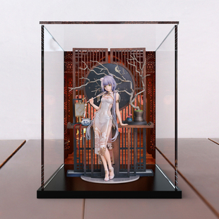 高透亚克力主题展示盒 适用 洛天依 芒种 手办模型专用 防尘收纳