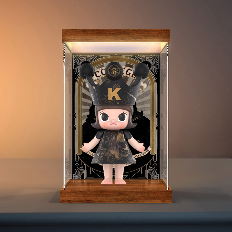 灯箱展示盒适用于泡泡玛特MOLLY哈利波特联名400%1000手办亚克力