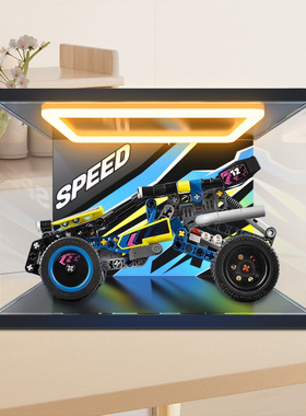 亚克力防尘展示盒适用42164机械组越野赛车模型积木高透明收纳盒