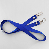 加厚15mm金属双扣钥匙扣丝光面员工胸卡绳展会会议挂绳证件卡吊绳