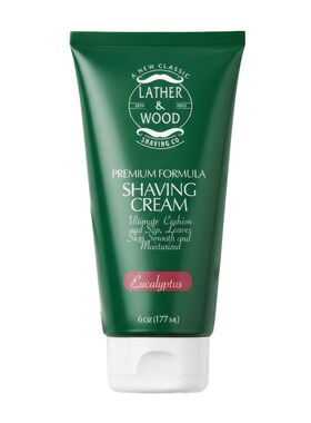 Lather&Wood桉树男士剃须膏6oz