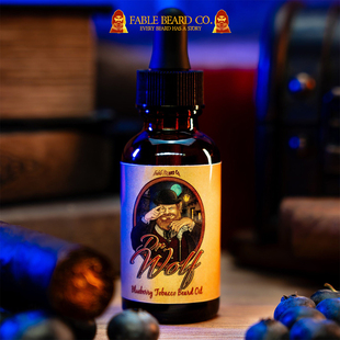 beard 暖烟草和陈年红木香氛 Wolf新鲜蓝莓 胡须油 Dr. Fable