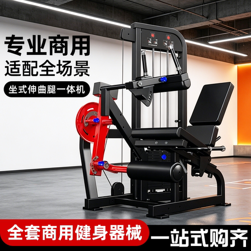 商用健身房铁馆伸屈腿一体机