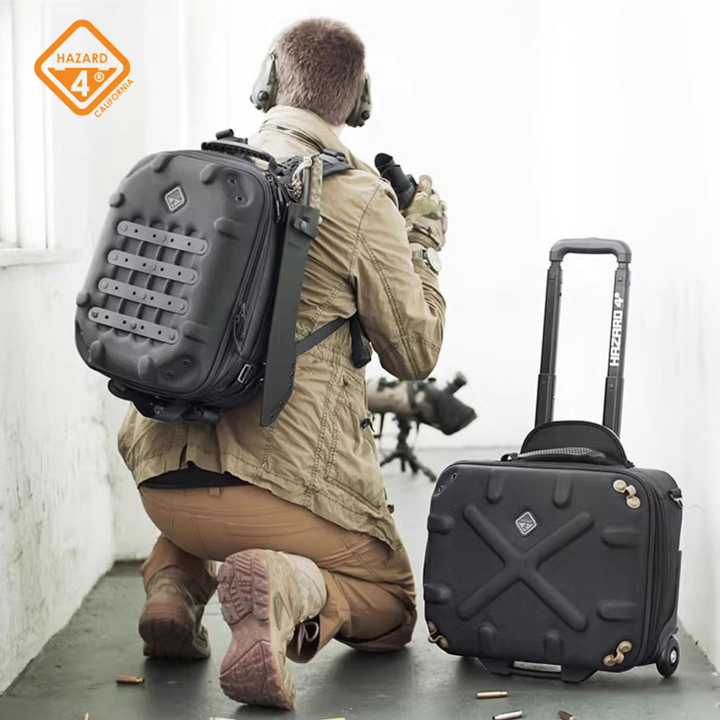 Hazard4美国危机4格栅战术背包BKP-GRL相机双肩包户外硬壳通勤大容量摄影包单反相机佳能尼康防水无人机包