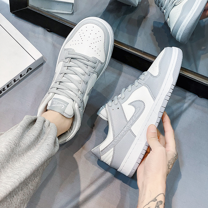 官网aj男鞋低帮dunk灰白aj1板鞋男款鞋子男潮鞋百搭运动休闲女鞋