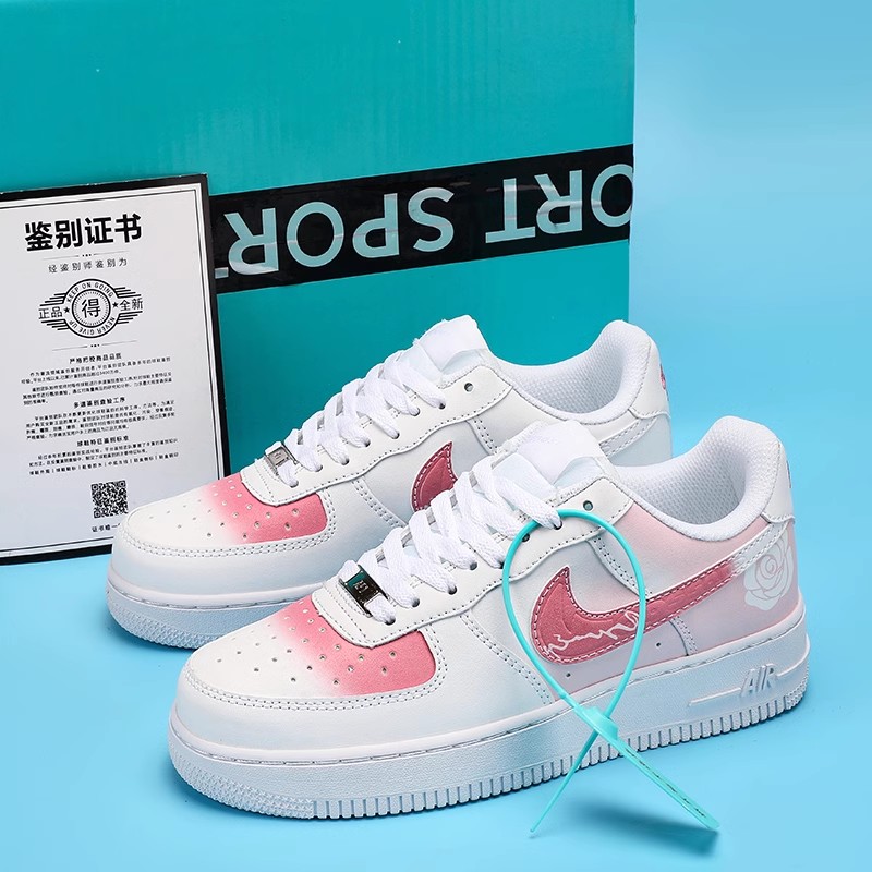aj女鞋2025新款空军一号玫瑰之名af1情侣aj1男款百搭运动休闲板鞋