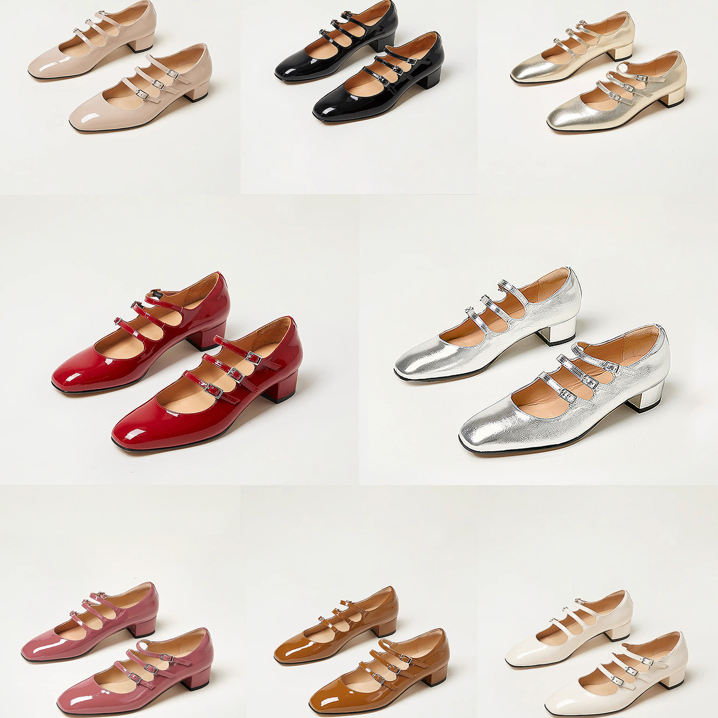 浓浓法风复古少女感经典玛丽珍鞋