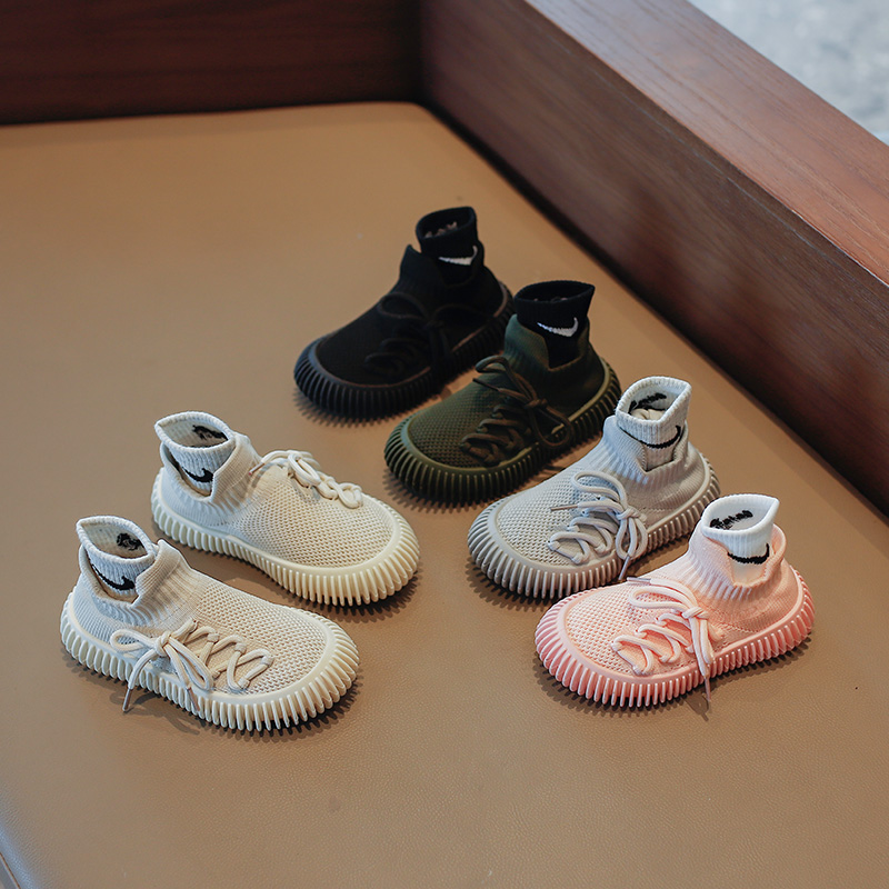 儿童透气飞织椰子鞋2025春秋季新款男女童休闲运动鞋中大童跑步鞋