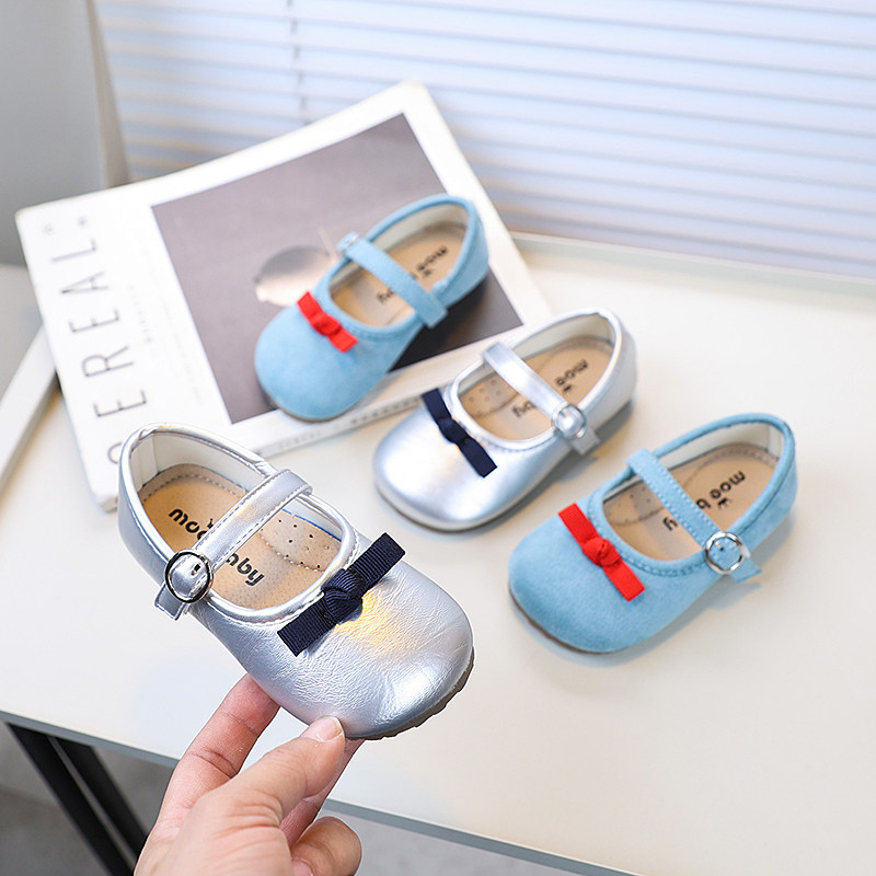 女童韩版蝴蝶结公主鞋2025春季新款儿童软底小童单鞋中大童平底鞋,童鞋/婴儿鞋/亲子鞋,皮鞋,淘宝优惠券,粉丝福利购,淘宝优惠卷