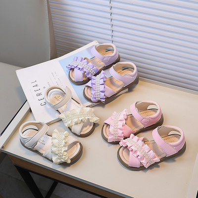 女童凉鞋2025夏季新款公主沙滩鞋